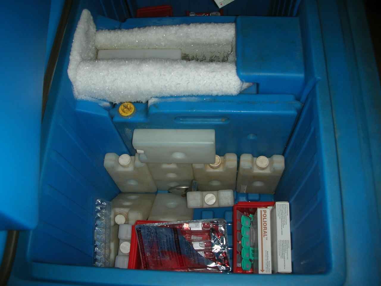 Vaccine cold chain delivery